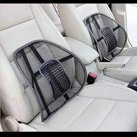 Complete seat bottom car back rest waist lumbar and back support