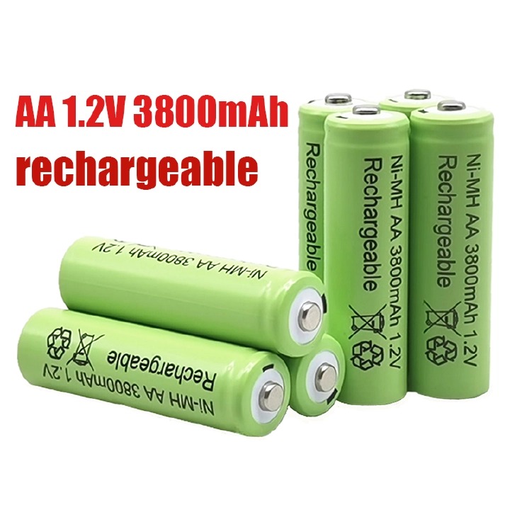 1.2V AA Batteries 3800mah Ni MH Rechargeable AA Battery