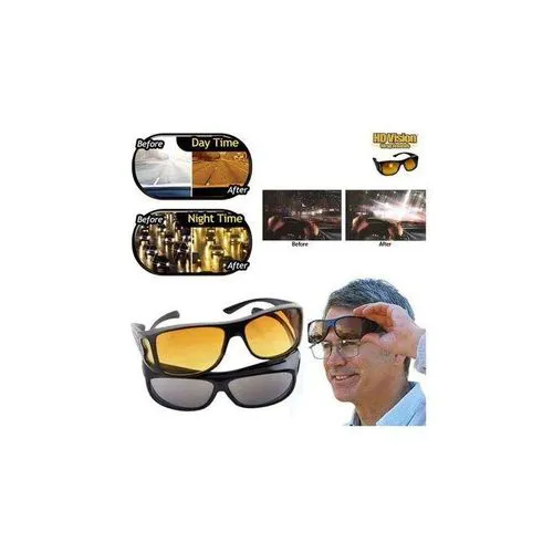Hd Night Vision Driving Glasses Plus Free Dark Glasses