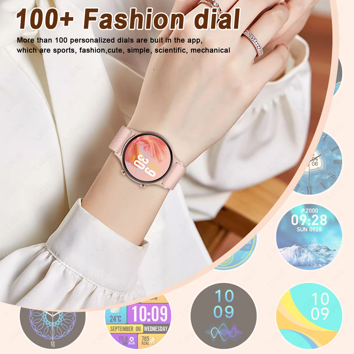 MX40 New Smartwatch Women AMOLED HD Screen Always On Display Bluetooth Call IP68 Waterproof GPS Smart Men Watch For Android ios
