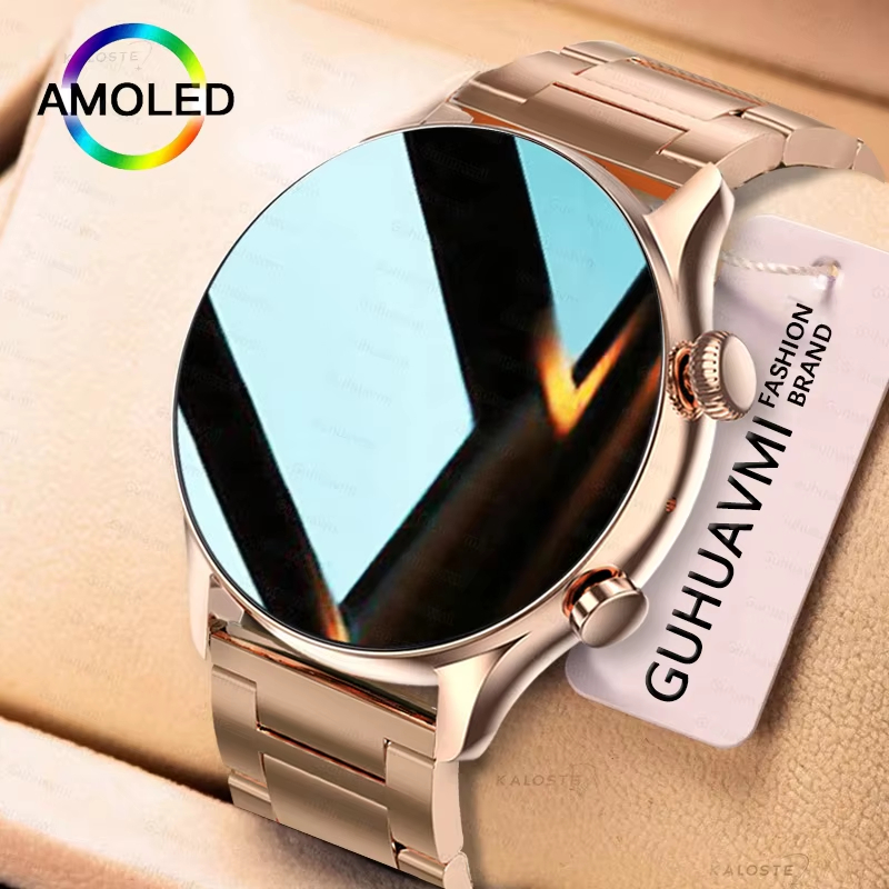 MX40 New Smartwatch Women AMOLED HD Screen Always On Display Bluetooth Call IP68 Waterproof GPS Smart Men Watch For Android ios