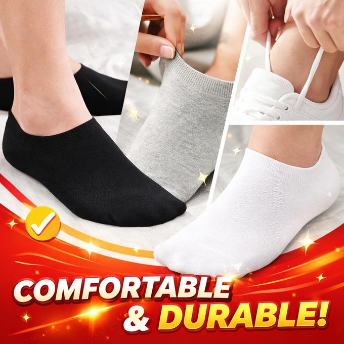 20 Pairs Low Cut Socks – Soft, Breathable & Comfortable Everyday Socks for Men & Women