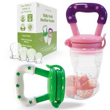 Baby Fruit Feeder Pacifier – Safe Silicone Food Feeder & Teething Bite Bag for Babies