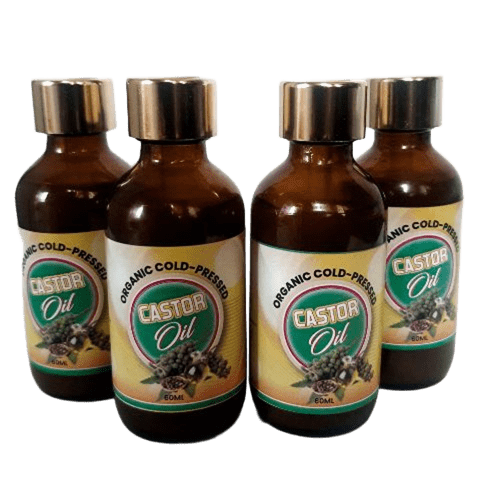 Pure Organic Cold-pressed, Hexane Free Castor Oil-Dark Bottle