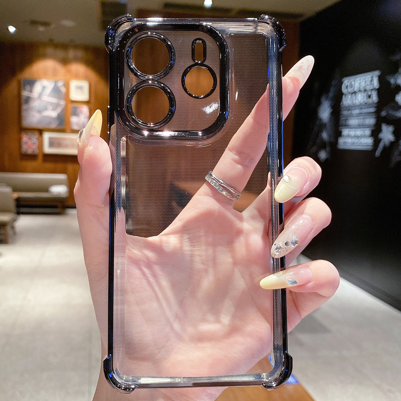 for Redmi Note 14 Pro 14C 13C POCO X7 Plating Phone Case Shockproof Cover