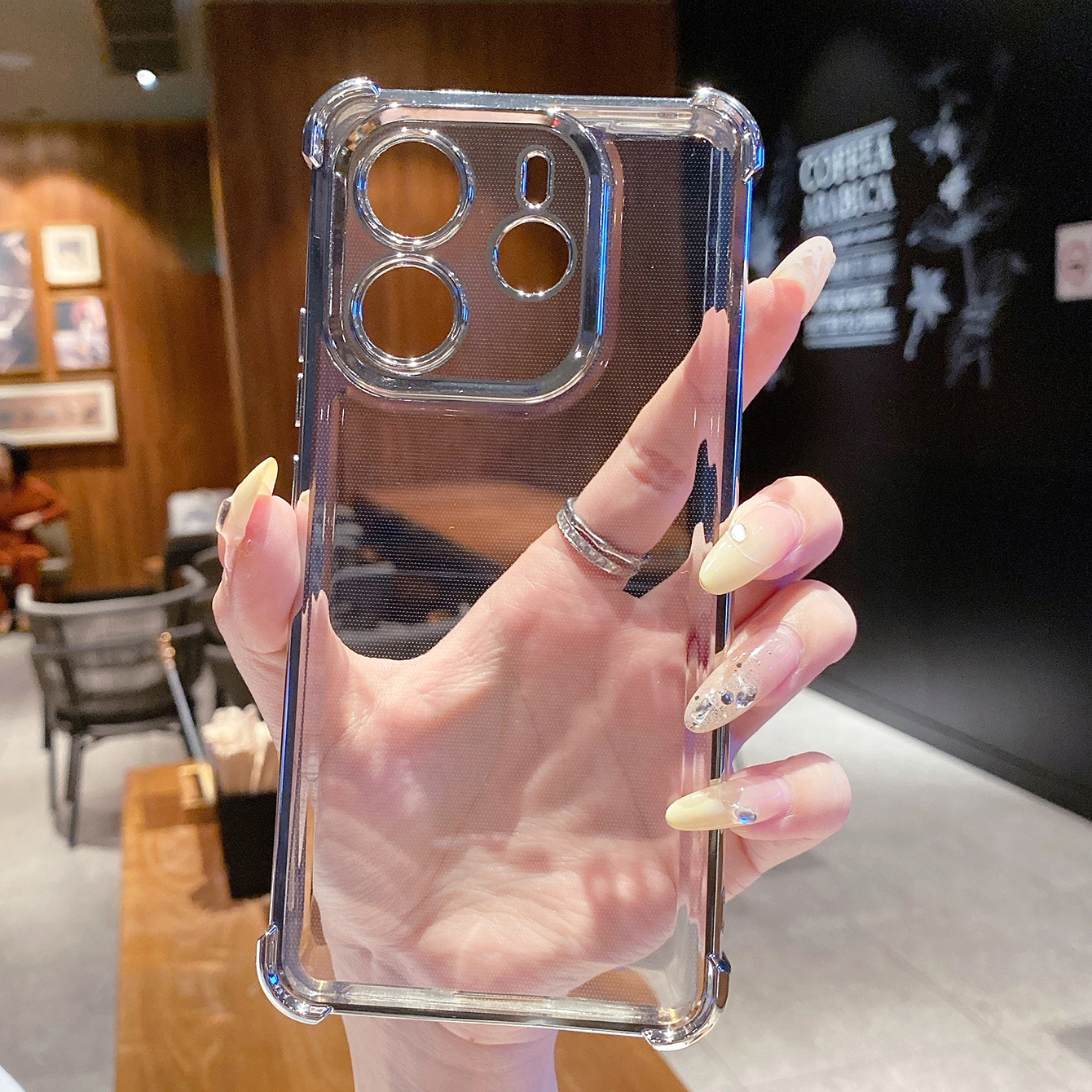 for Redmi Note 14 Pro 14C 13C POCO X7 Plating Phone Case Shockproof Cover