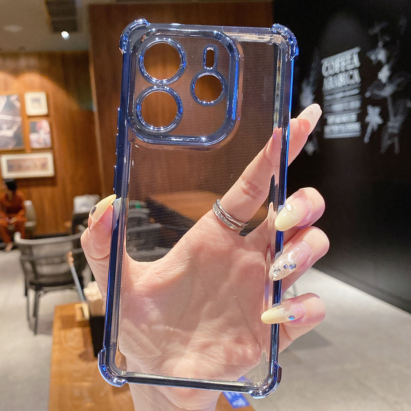for Redmi Note 14 Pro 14C 13C POCO X7 Plating Phone Case Shockproof Cover