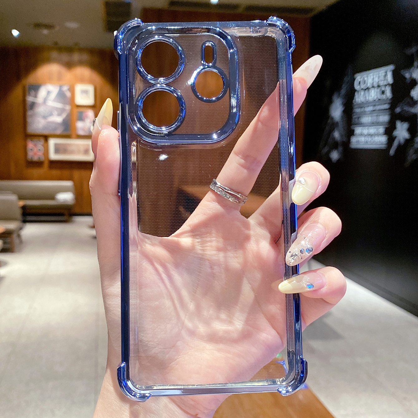 for Redmi Note 14 Pro 14C 13C POCO X7 Plating Phone Case Shockproof Cover