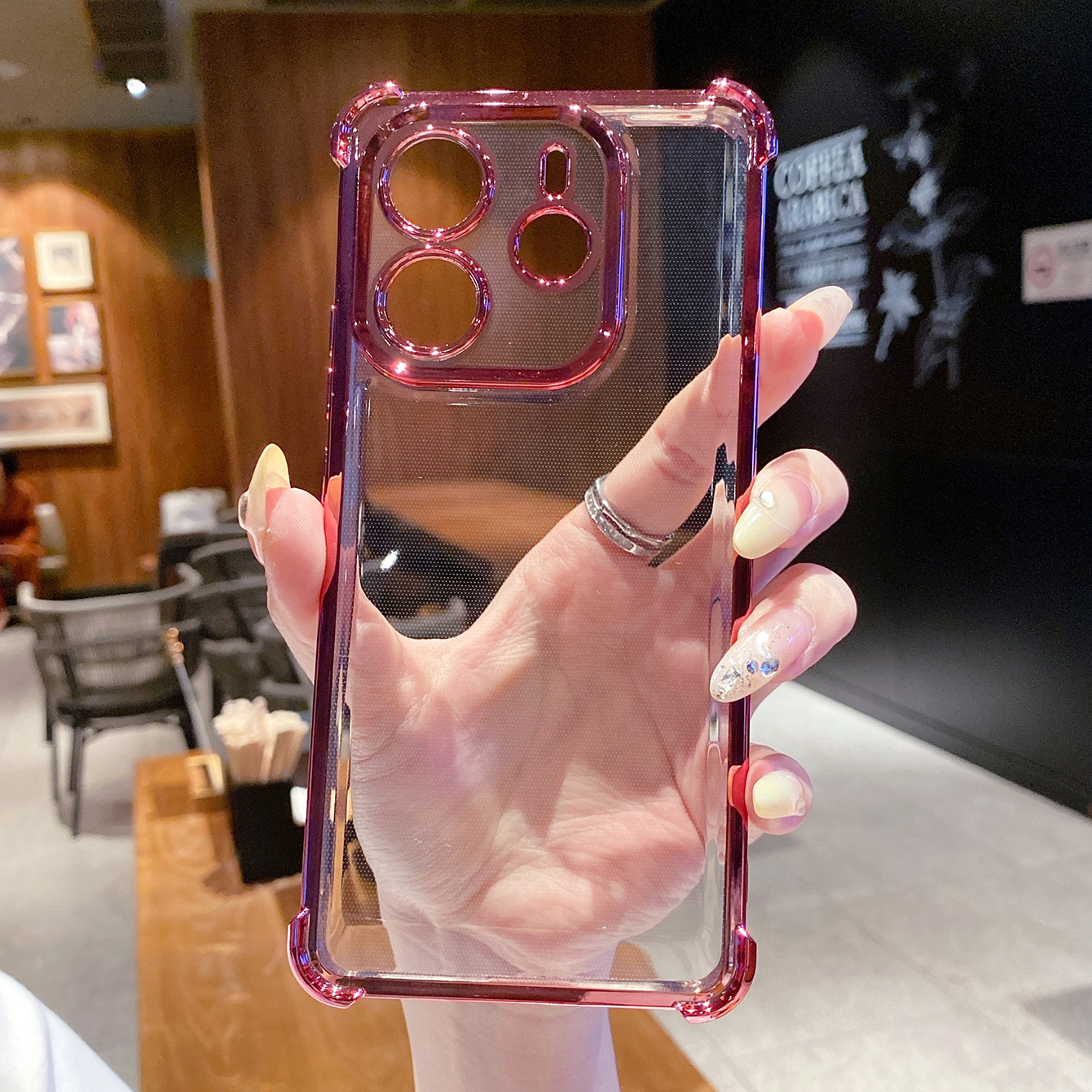 for Redmi Note 14 Pro 14C 13C POCO X7 Plating Phone Case Shockproof Cover