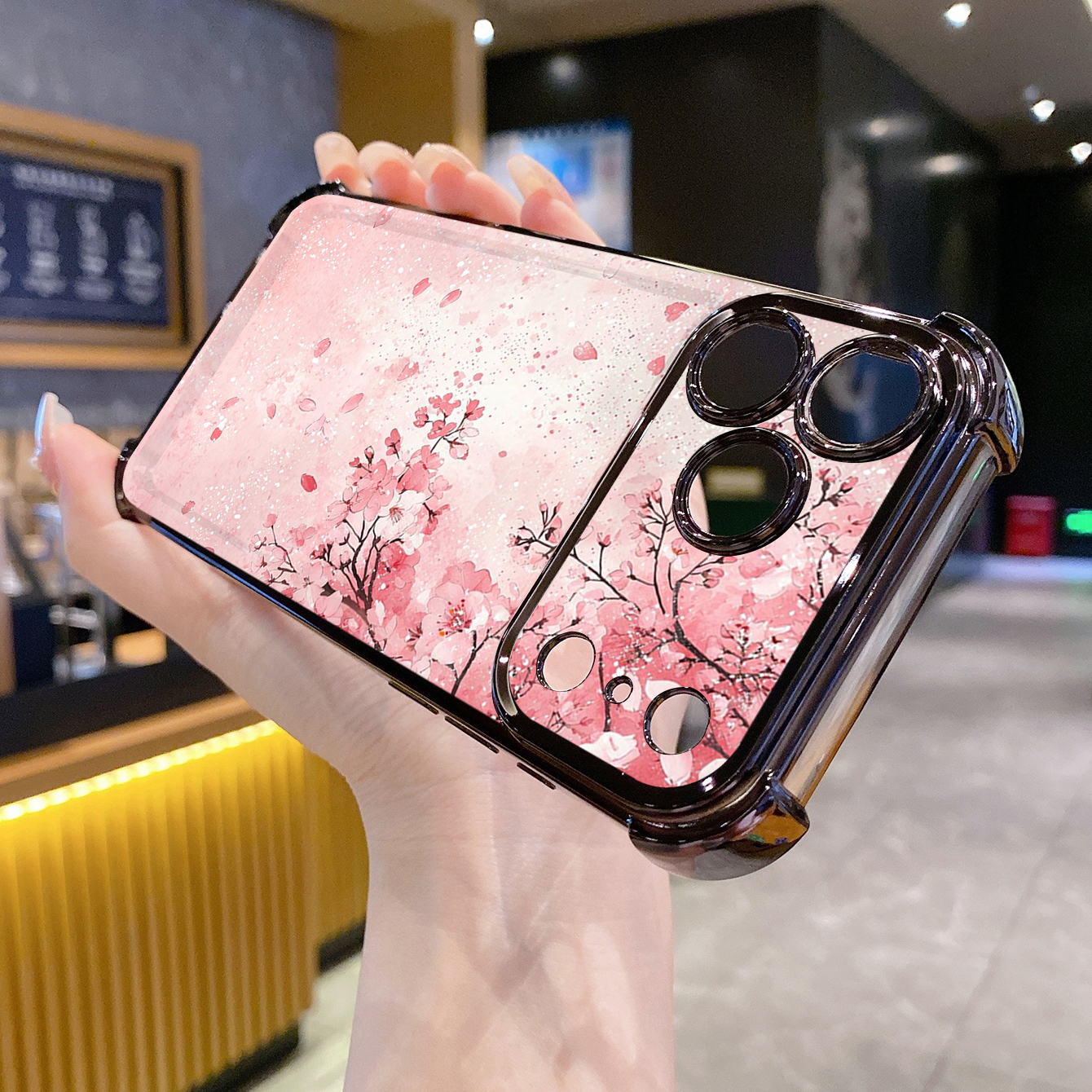 for iPhone 17 Pro Max 16 15 14 Plus Plating Phone Case Shockproof Cover Coconut Tree Skull