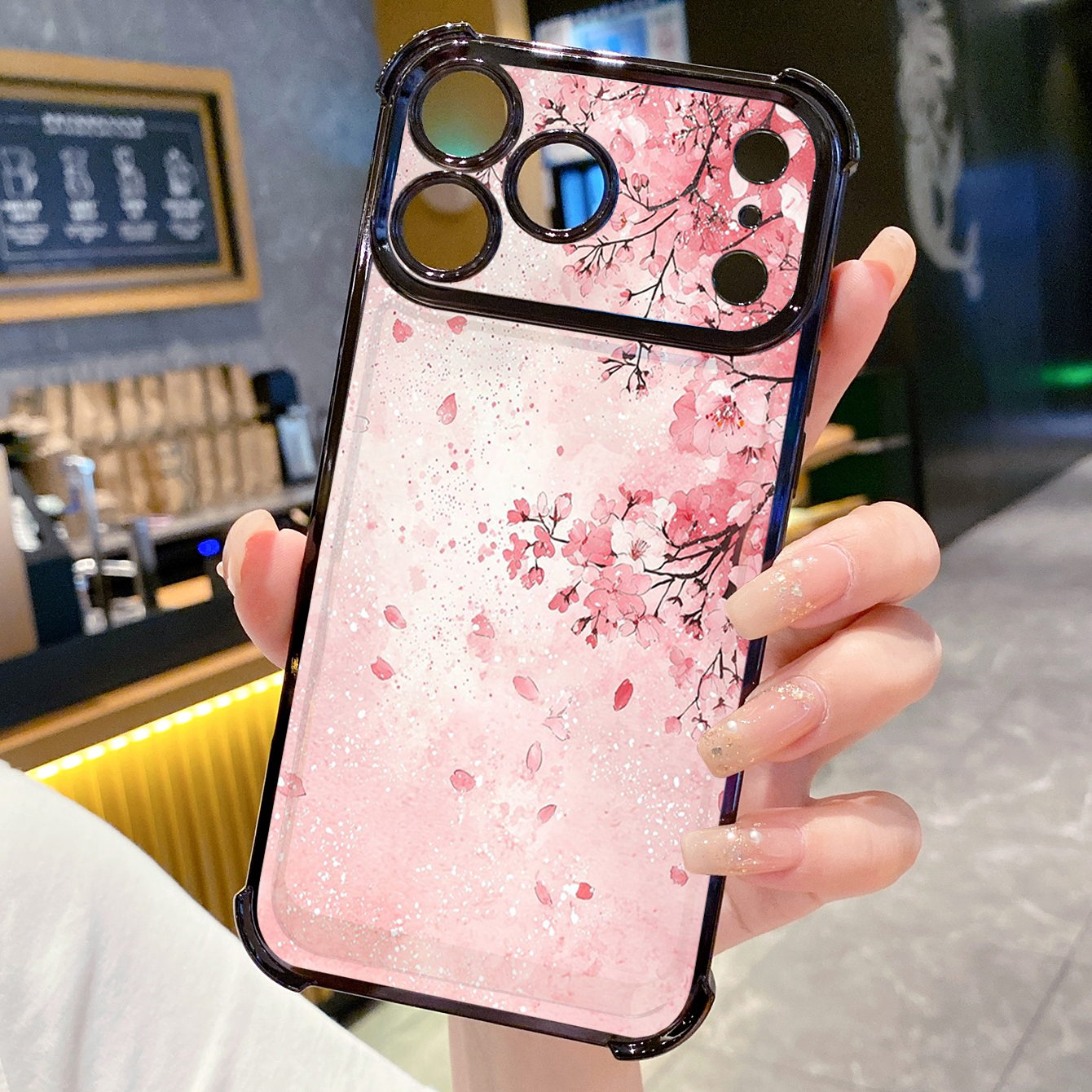 for iPhone 17 Pro Max 16 15 14 Plus Plating Phone Case Shockproof Cover Coconut Tree Skull