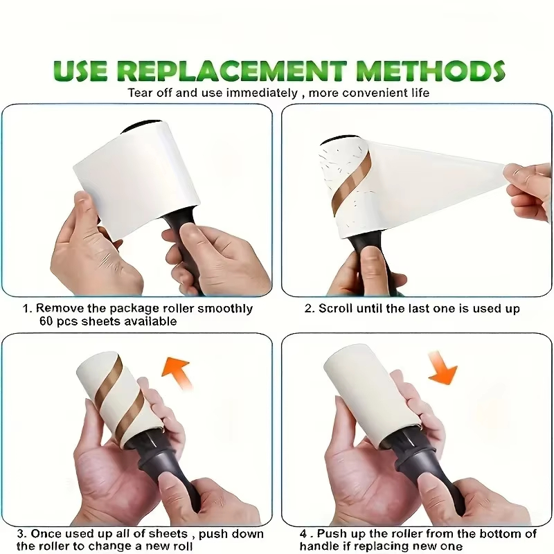 Ultra Sticky Lint Roller for Eliminating Pet Fur-Ideal for Furniture,Clothing &Carpets|Tool for Cleaning Pet Hair Hair Adhesive