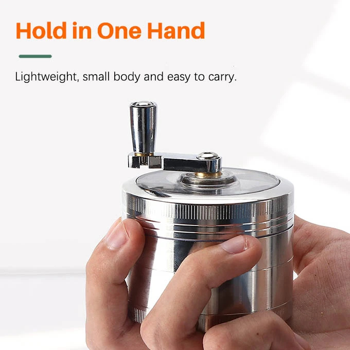 4-Layer Zinc Alloy Metal Herb Herbal Household Commodity Spice Crusher Kitchen Grinder Cigarette Tools