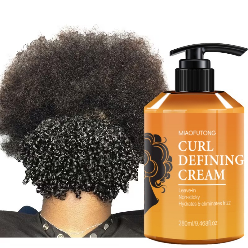 Curly hair Styling cream, moisturizing and smoothing formula, enhances the elasticity and shine of curly hair, easy to set