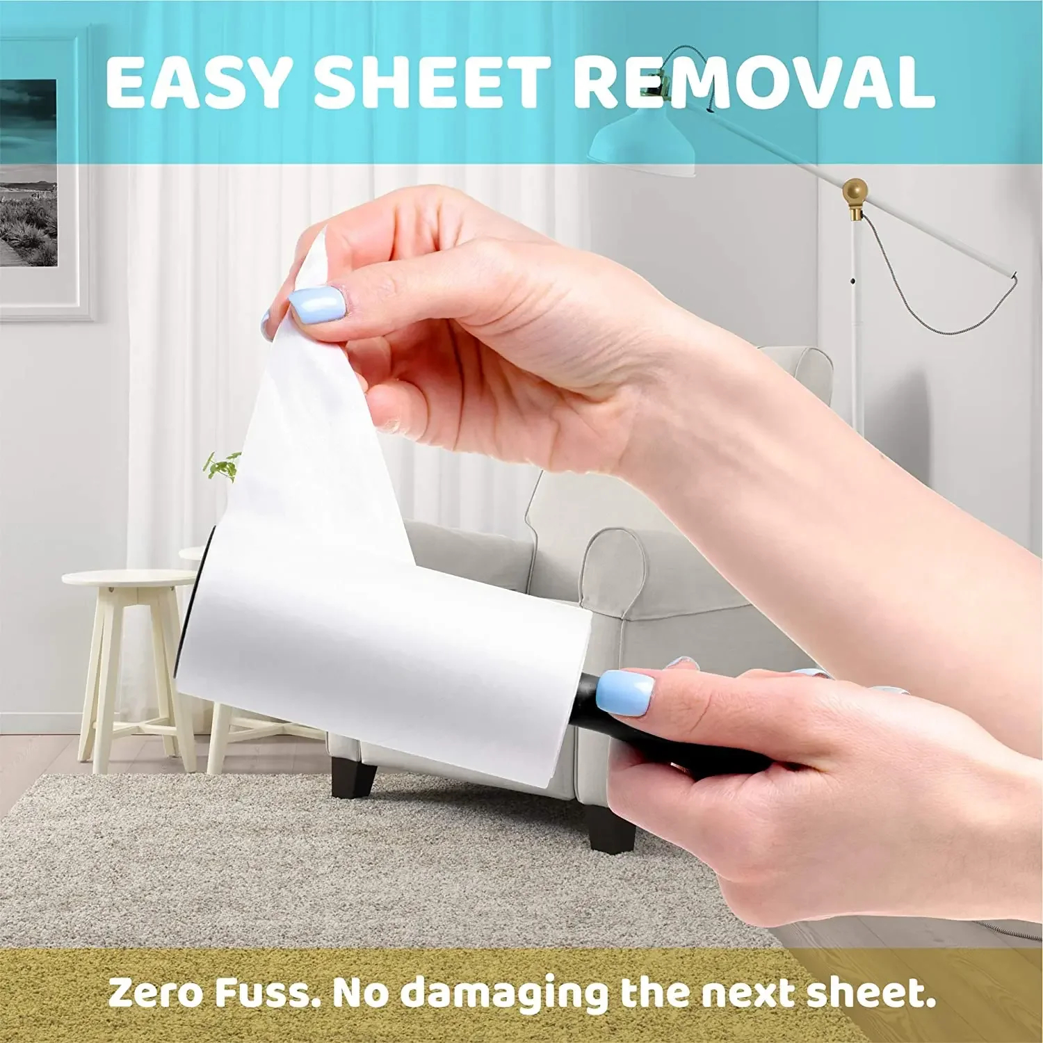 Ultra Sticky Lint Roller for Eliminating Pet Fur-Ideal for Furniture,Clothing &Carpets|Tool for Cleaning Pet Hair Hair Adhesive