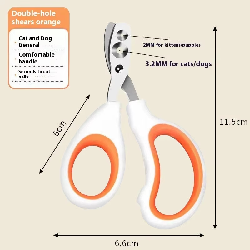 Cat Dog Nail Clippers With Round Holes Pet Dog And Cat Nail Clippers Anti-bleeding Cat Nail Clippers Anti-accidental Injury