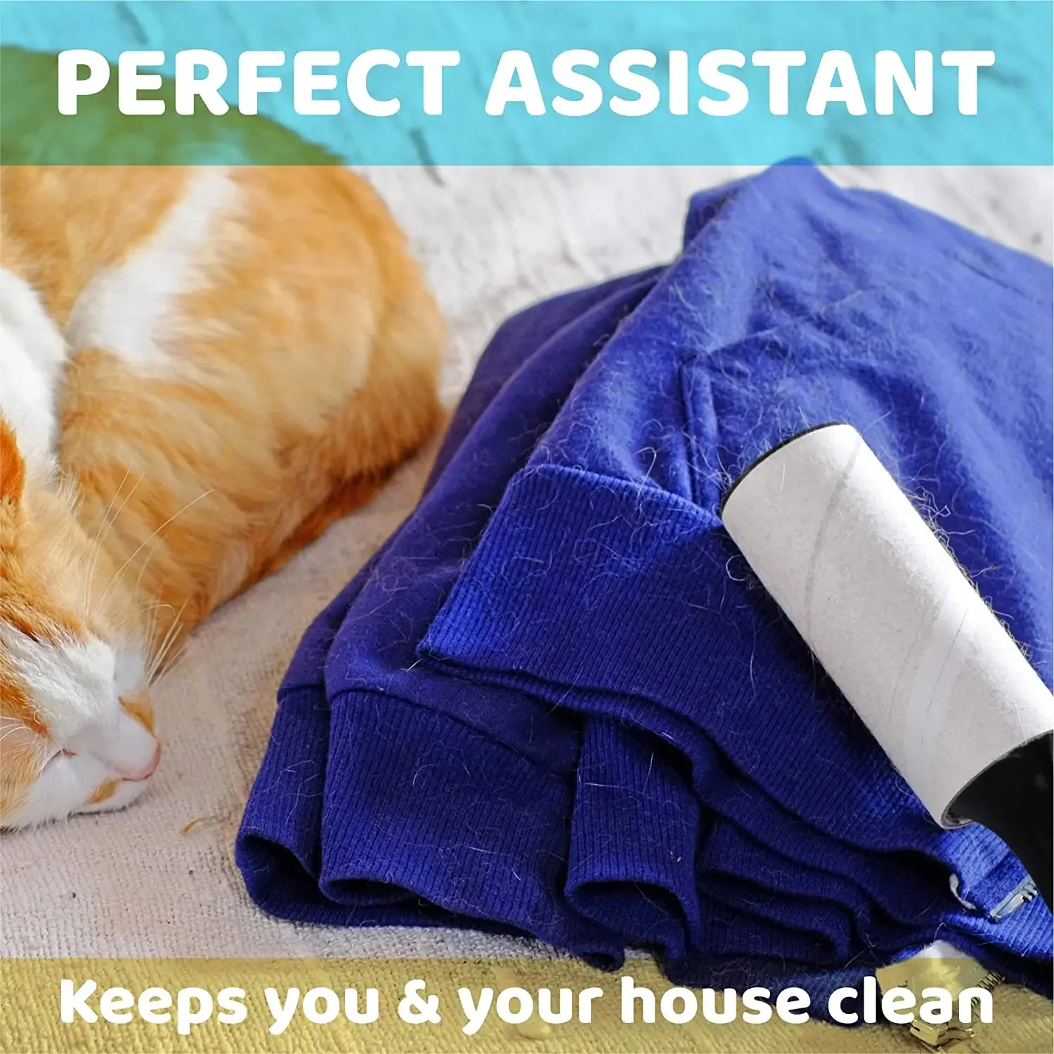 Ultra Sticky Lint Roller for Eliminating Pet Fur-Ideal for Furniture,Clothing &Carpets|Tool for Cleaning Pet Hair Hair Adhesive