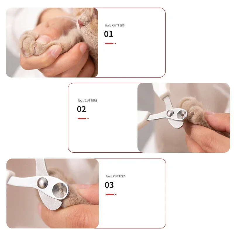 Cat Dog Nail Clippers With Round Holes Pet Dog And Cat Nail Clippers Anti-bleeding Cat Nail Clippers Anti-accidental Injury