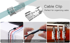 Cable Organizer Clips Cable Management Cable ties Desktop & Workstation ABS Wire Manager Cord Holder USB Charging Data Line Bobbin Winder