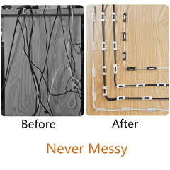 Cable Organizer Clips Cable Management Cable ties Desktop & Workstation ABS Wire Manager Cord Holder USB Charging Data Line Bobbin Winder