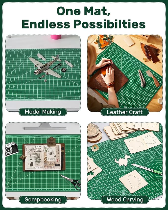 A1 Self Healing Cutting Mat, 23" x 35", Double-Sided Rotary Cutting Mat for Sewing, Quilting, Scrapbooking, Fabric & Craft Cutting Board, (A1)