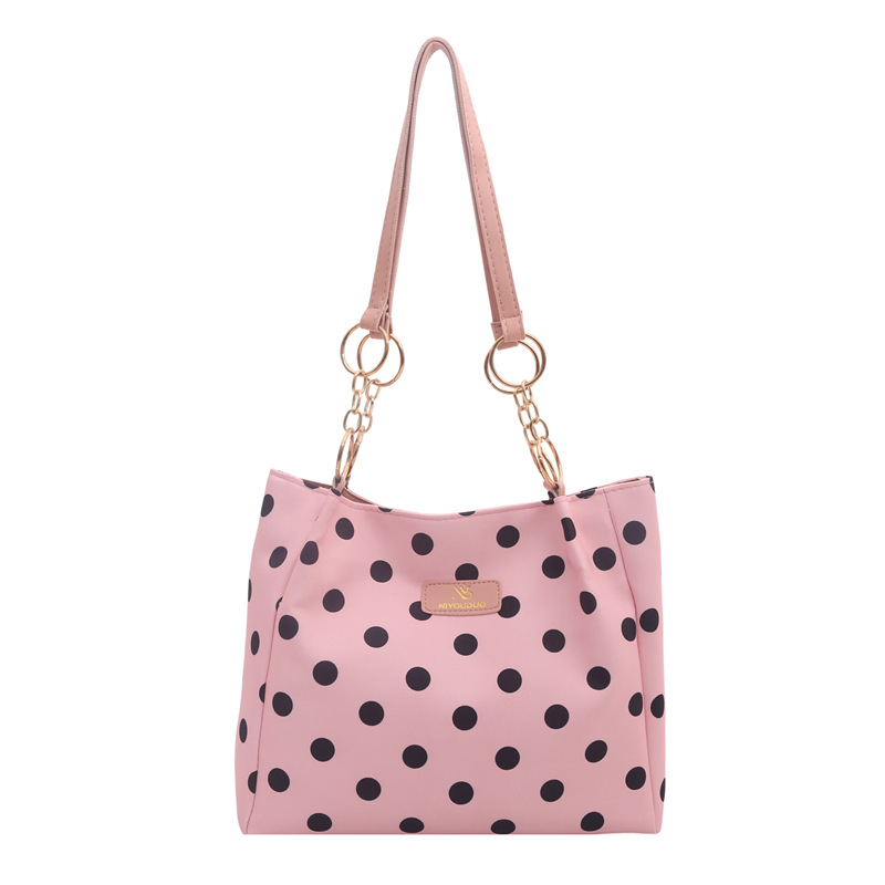 New Polka‑Dot Tote Bag for Women, Large Capacity Commuter Shoulder Bag, Luxury Minimalist Handbag, Versatile Unique Top‑handle Purse Hand Bag Handbag