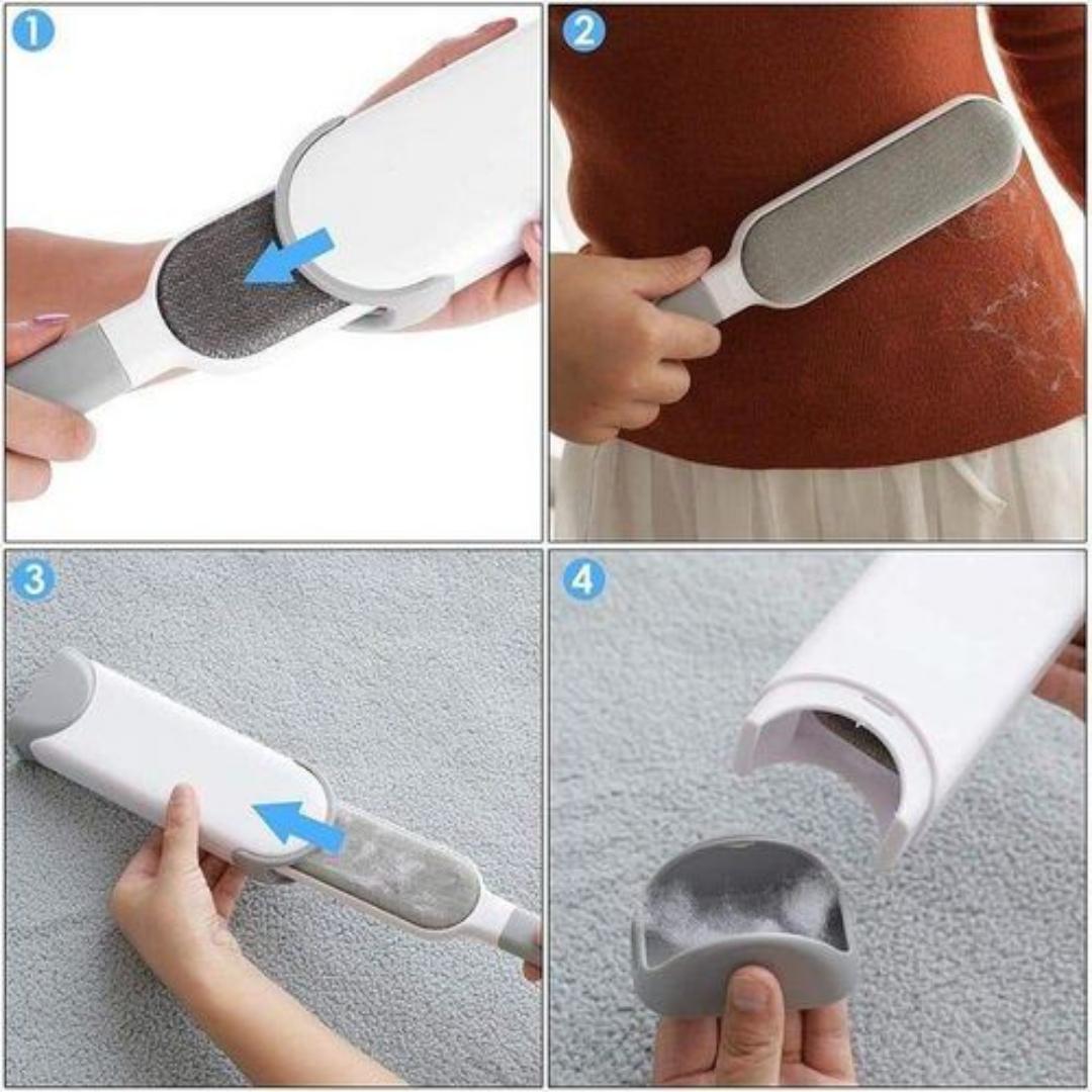 2 sided Lint remover hair fur remover + pocket