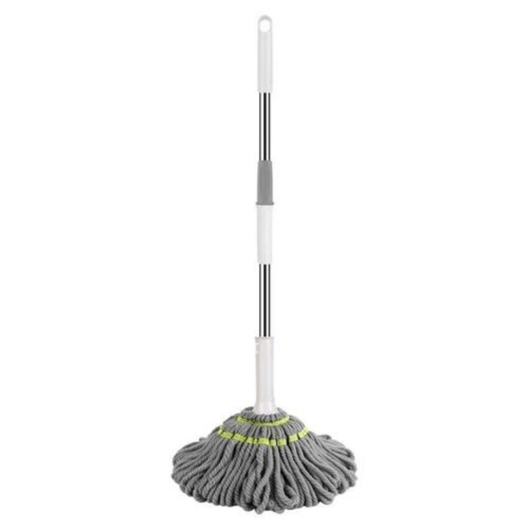 Self-Wringing Microfiber Twist Mop with Adjustable Telescopic Handle
