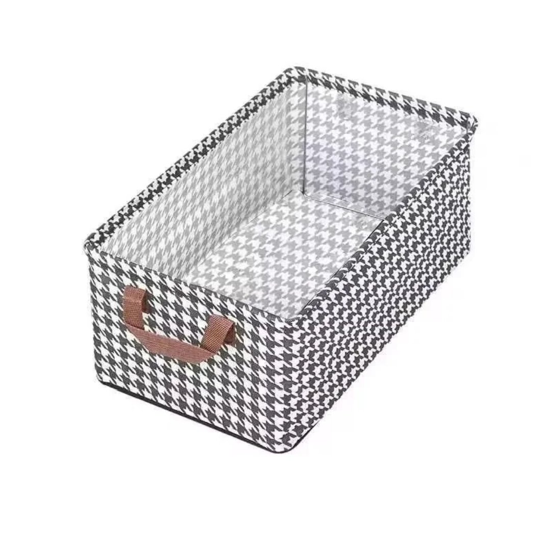 ONE LARGE CAPACITY 47X28X20CM CANVAS MATERIAL FOLDABLE STORAGE ORGANISER MOISTURE PROOF WITH HANDLE AND STEEL FRAME FOR SUPPORT NON WOOVEN FABRIC RECTANGULAR DESIGN