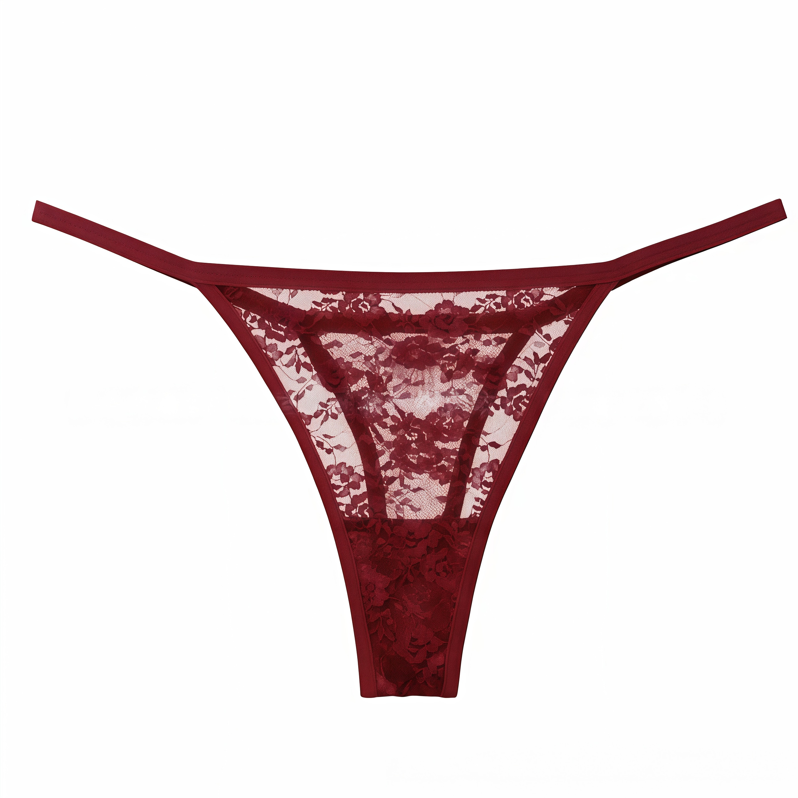4Pcs Fashion Women's low-rise panties solid color thong Girls Invisible briefs underwear clothing Ladies super soft Hollow out lace panties