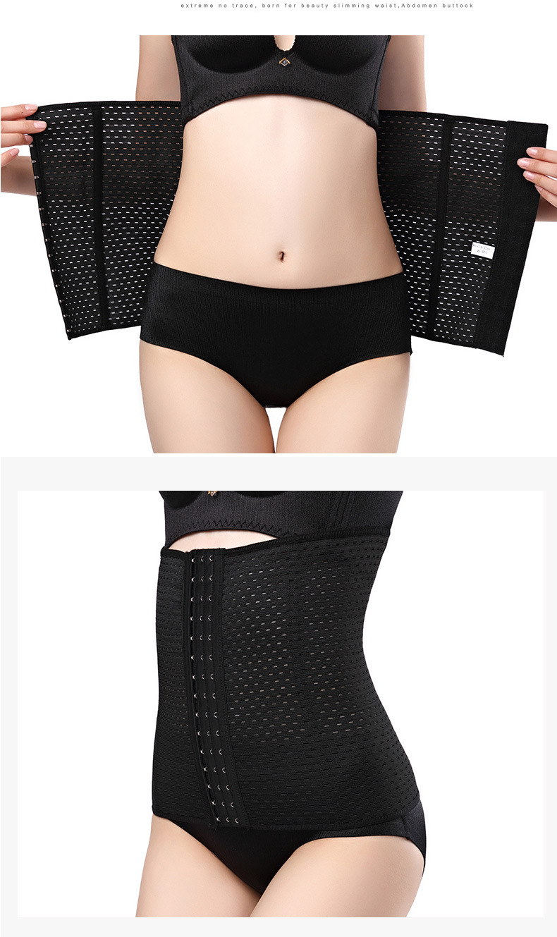 Waist Trainer Slimming Belt Slim Body Shaper Corset Trimmer Sport Gym Fat Burner Elastic Shapewear Snug Fit Women Ladies Belly Slim Belt Band Body Building Sheath Flat Girdle Postpartum Control Wrap