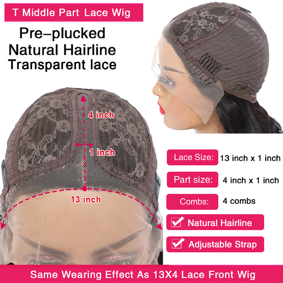 Human Hair Body Wave Wigs - 20 Inch 13x4 Lace Frontal | Most Natural 180 Density Wig(1B Black, Pre-Plucked, African Women, Gift, Wedding Body Wave Wigs)