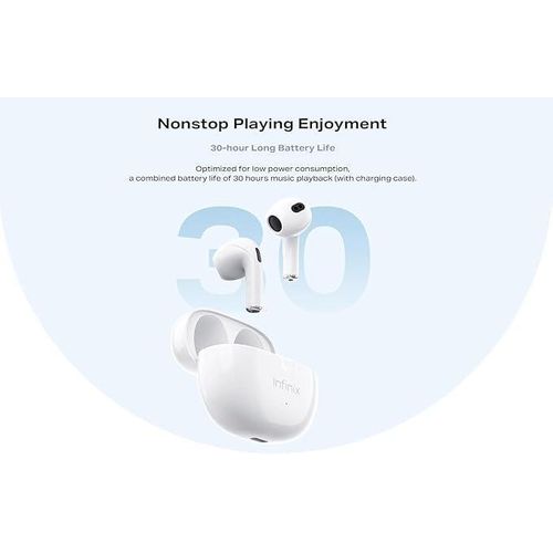 Infinix XBuds 3 XE31 Bluetooth Earbuds Clear Calls & Sound Ai ENC Noise Cancellation Long Battery life 30 hours True Wireless Earbuds