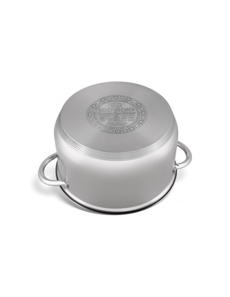 Edenberg Stainless Steel Luxury cookware Set 12 Piece - Equipped With 5-Layer Bottom!