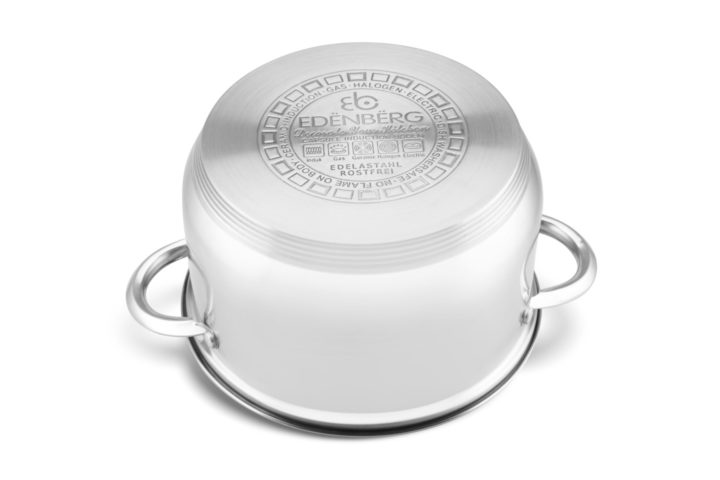 EDENBERG STAINLESS STEEL Cookware set 12 pcs CODE;EB-4001M