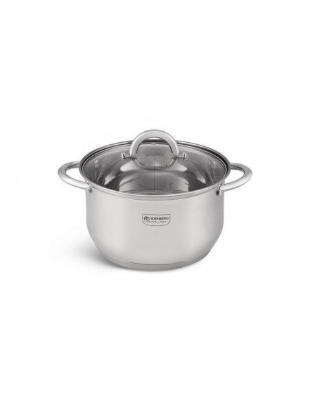 Edenberg Stainless Steel Luxury cookware Set 12 Piece - Equipped With 5-Layer Bottom!