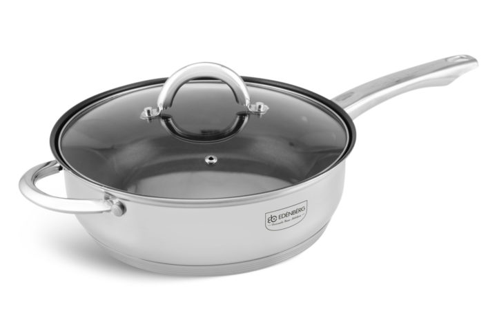 EDENBERG STAINLESS STEEL Cookware set 12 pcs CODE;EB-4001M