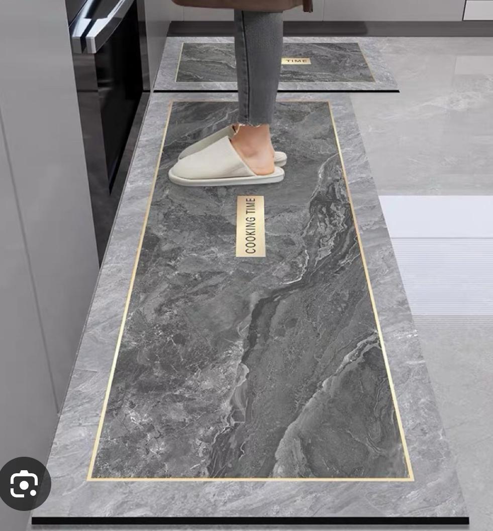 High quality HEAVY grip Rubber underside floor  2pcs set  3D kitchen mat  NON SLIP

Size: 40*60cm
40*120cm