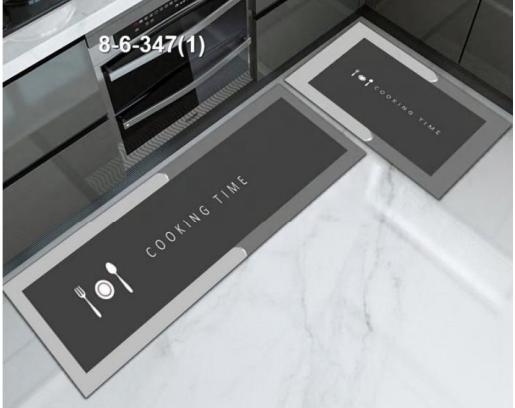 High quality HEAVY grip Rubber underside floor  2pcs set  3D kitchen mat  NON SLIP

Size: 40*60cm
40*120cm