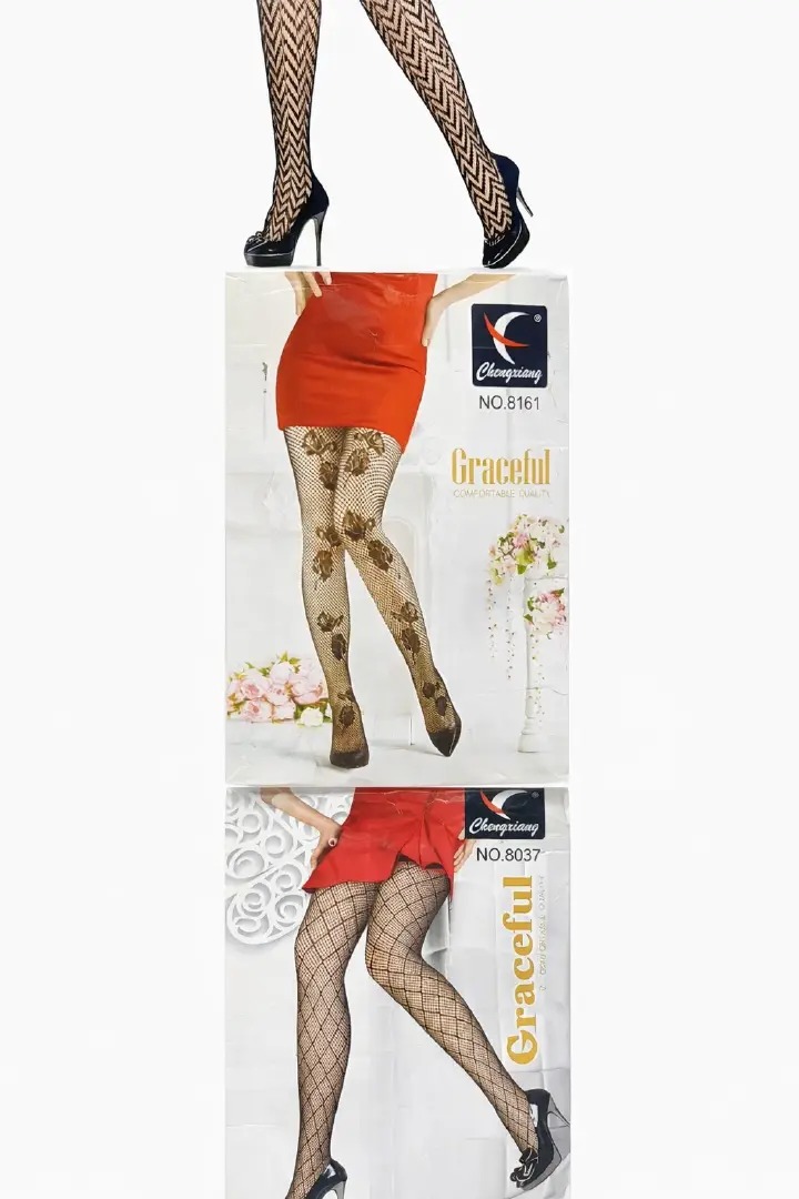 3pcs Fashion Hot Y Women Long Fishnet Designer Body Stockings Fish Net Hose Mesh Nylon Tights Thighblack