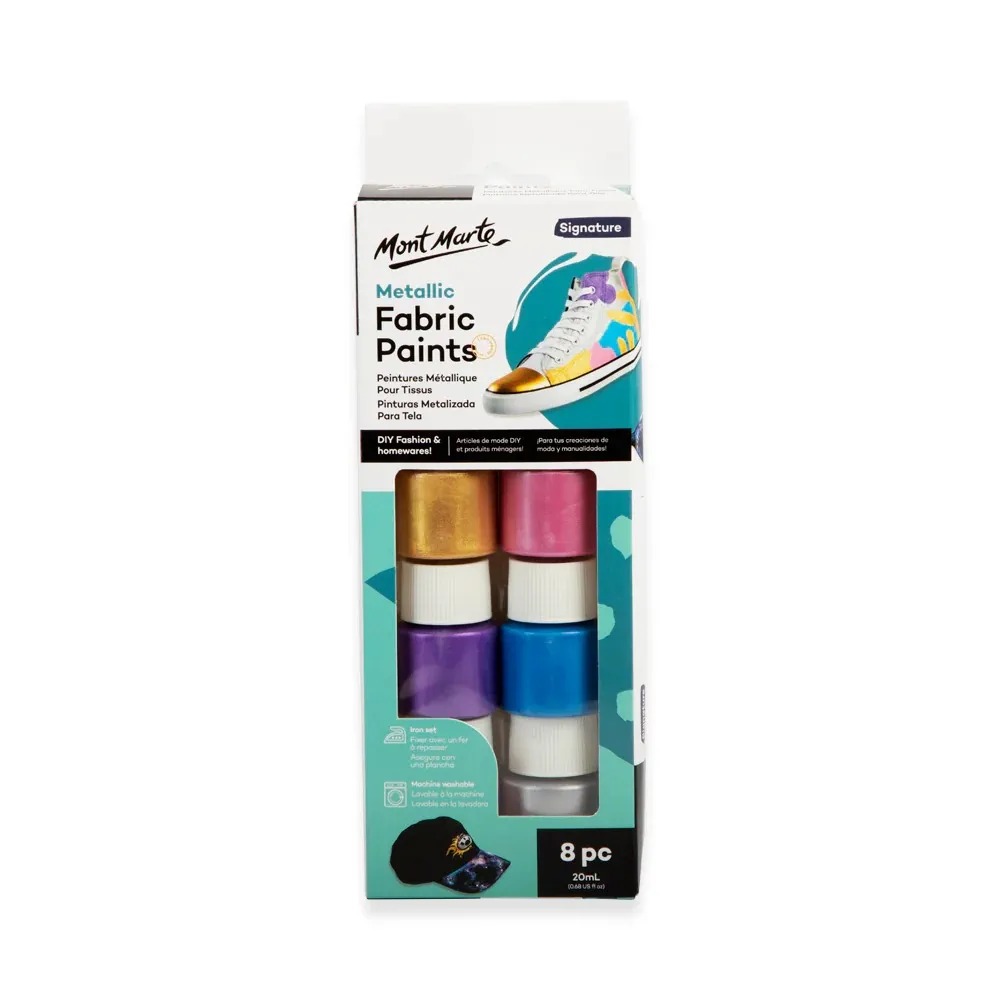 The Signature Metallic Fabric Paint Set 8pc