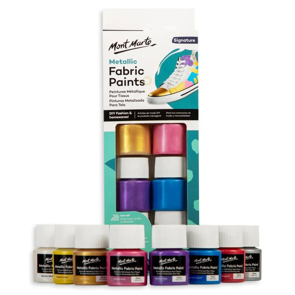The Signature Metallic Fabric Paint Set 8pc