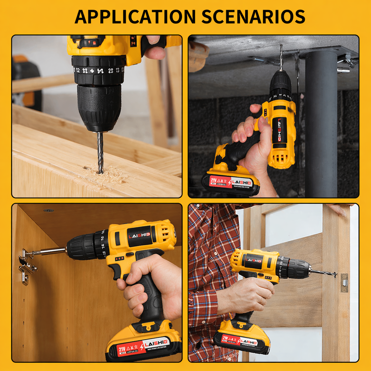 Drilling machine with two 21V batteries or one 21V battery,With toolbox, Electric Drill 23 Piece Set,drillling tool drill machine drill bit set drill drilling bit drill kit