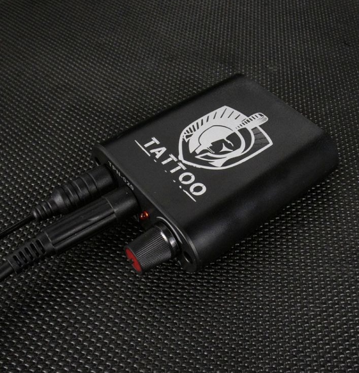 Tattoo Power Supply 0-18V Adjustable Voltage – Compact Tattoo Machine Power Box with UK Plug for Tattoo Pen & Coil Machine