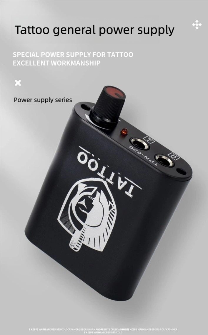 Tattoo Power Supply 0-18V Adjustable Voltage – Compact Tattoo Machine Power Box with UK Plug for Tattoo Pen & Coil Machine