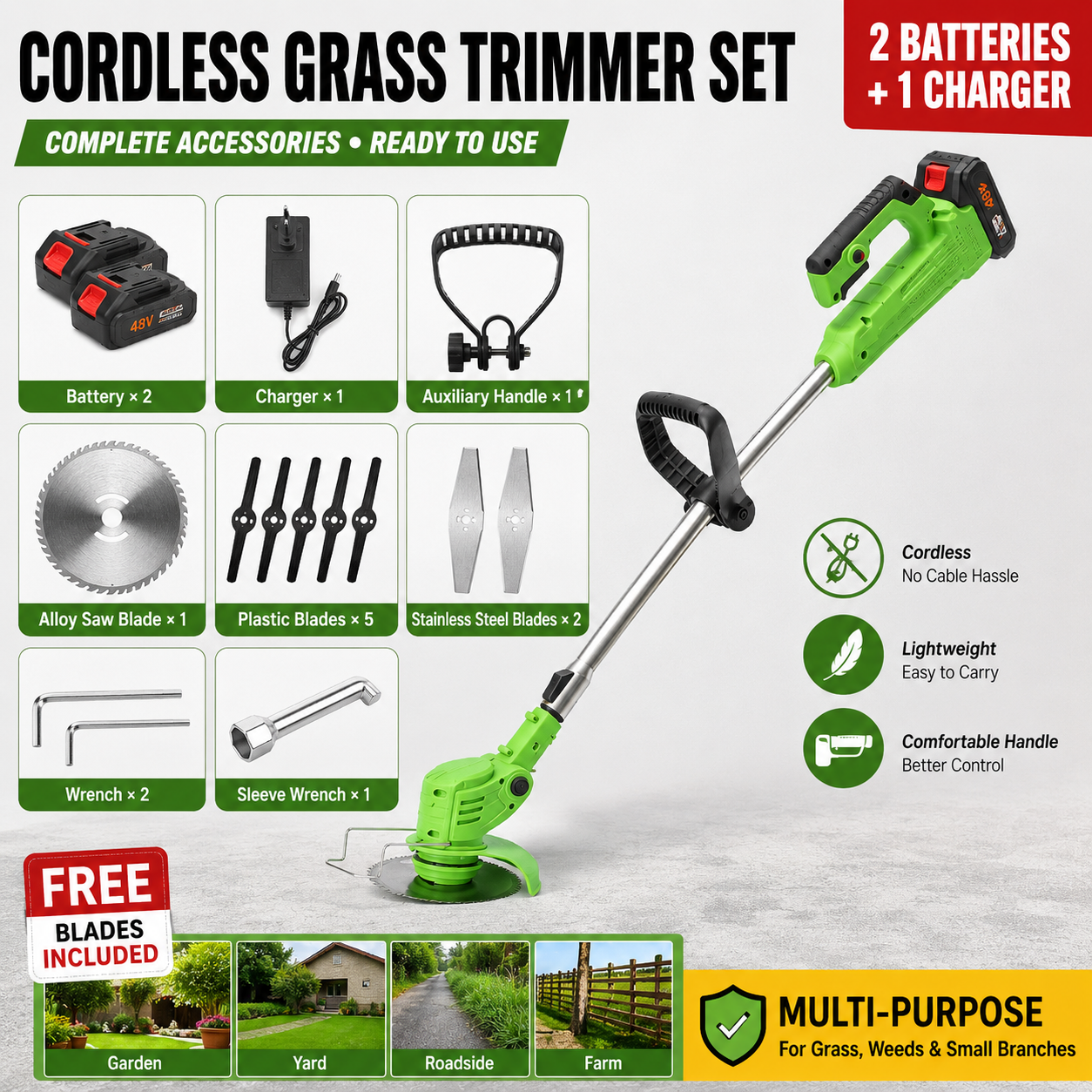 Two 21V batteries lawn mower,mowing machine,grass cutter,weeding machine,weeder,eradicator