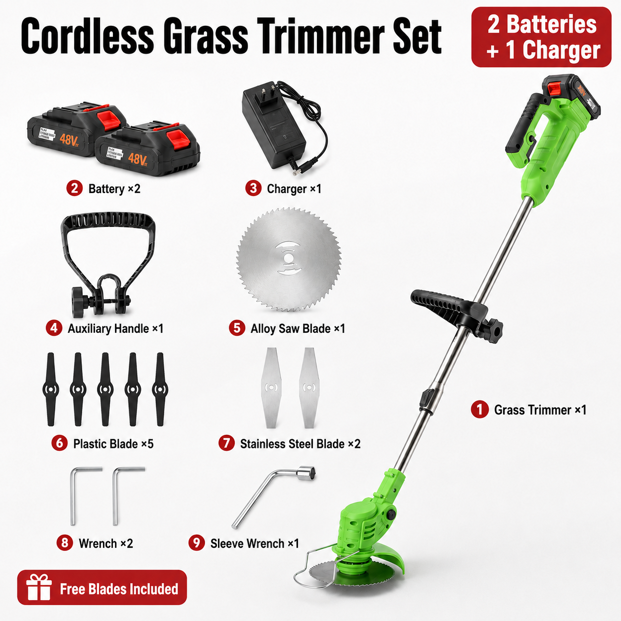 Two 21V batteries lawn mower,mowing machine,grass cutter,weeding machine,weeder,eradicator