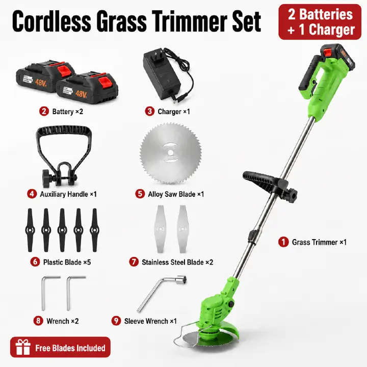 Two 21V batteries lawn mower,mowing machine,grass cutter,weeding machine,weeder,eradicator