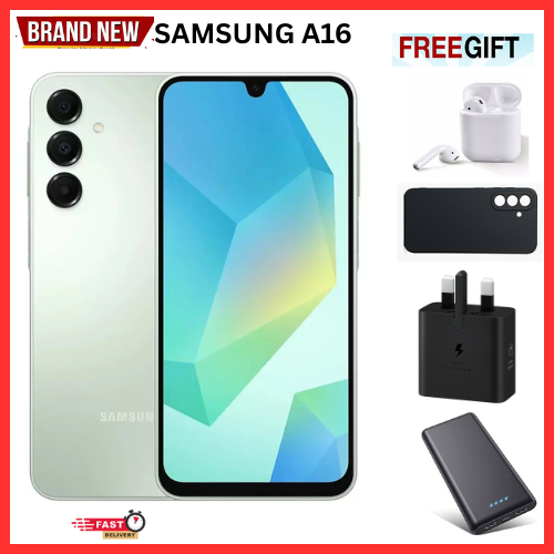 GEN'S DISCOUNT!!!BRAND NEW SAMSUNG Samsung Galaxy A16 128GB+4GB 6.7" Super AMOLED Display 50MP Triple Camera Android 14 Mediatek Helio G9 COMES SMART PHONE  WITH FREE GIFTS