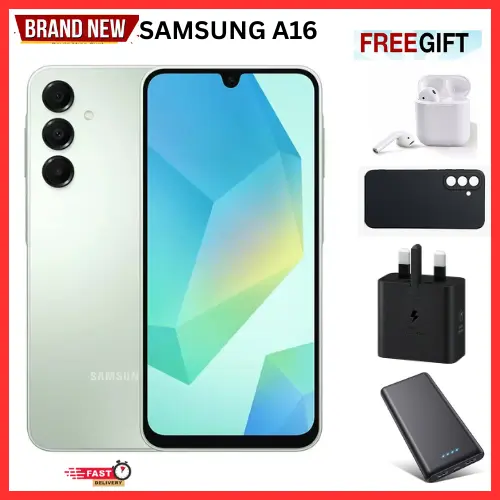 GEN'S DISCOUNT!!!BRAND NEW SAMSUNG Samsung Galaxy A16 128GB+4GB 6.7" Super AMOLED Display 50MP Triple Camera Android 14 Mediatek Helio G9 COMES SMART PHONE  WITH FREE GIFTS